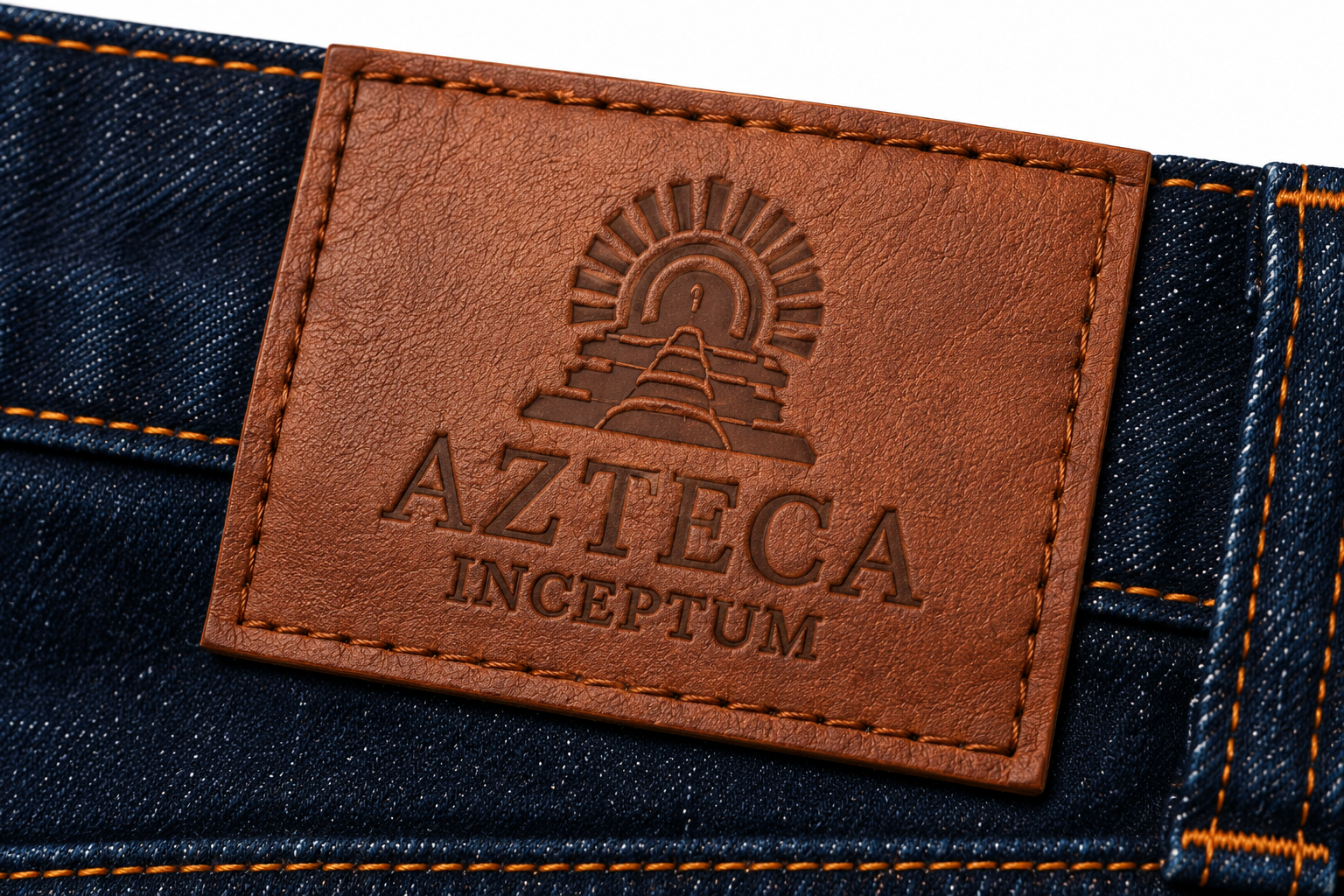 AZTECA INCEPTUM Signature Dark Blue Slim Fit Denim Jeans