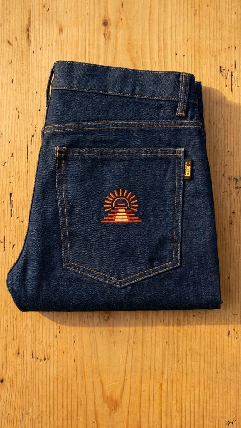 AZTECA INCEPTUM Signature Dark Blue Slim Fit Denim Jeans