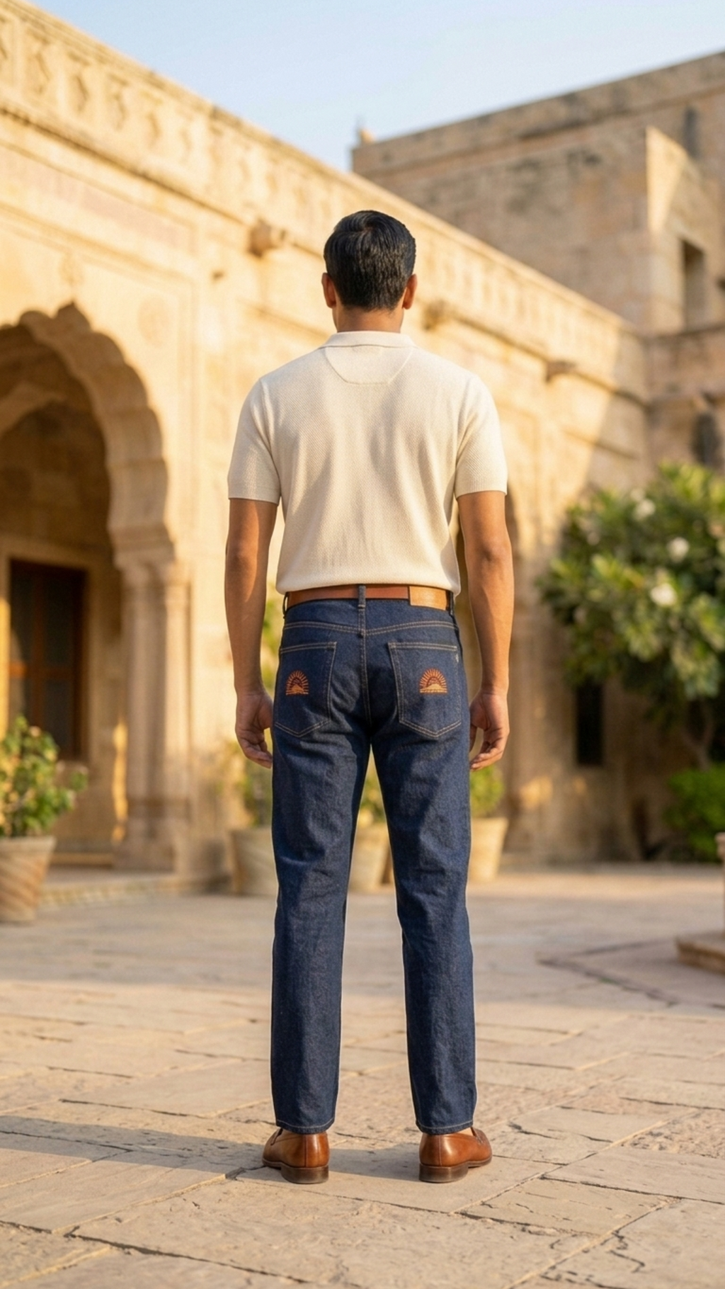 AZTECA INCEPTUM Signature Dark Blue Slim Fit Denim Jeans