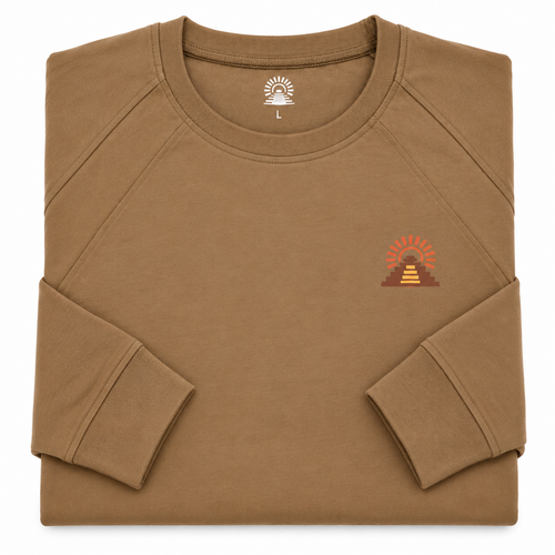 AZTECA INCEPTUM Signature Cotton Blend Long Sleeve T-Shirt