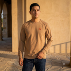AZTECA INCEPTUM Signature Cotton Blend Long Sleeve T-Shirt