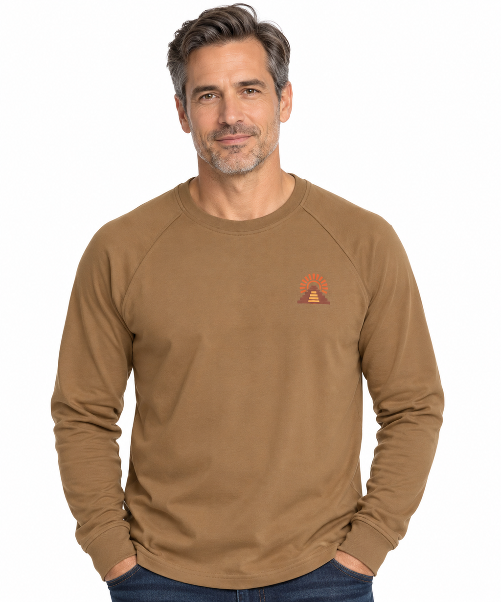 AZTECA INCEPTUM Signature Cotton Blend Long Sleeve T-Shirt