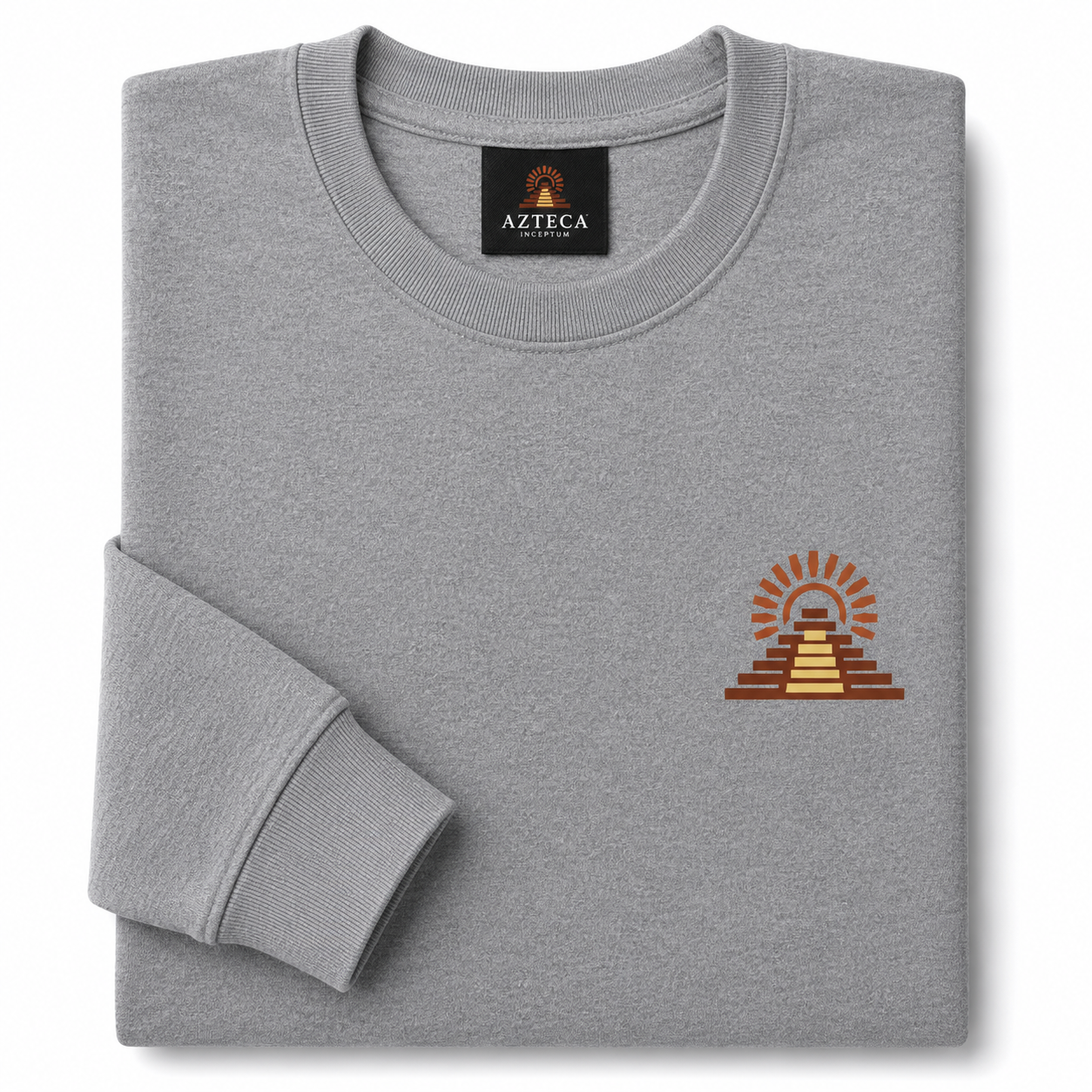 AZTECA INCEPTUM Signature Cotton Blend Long Sleeve T-Shirt